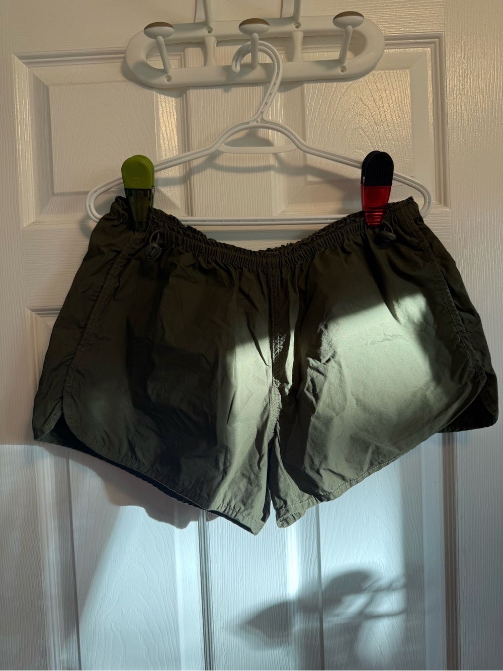 NOBO Olive Green Adjustable Waist Shorts